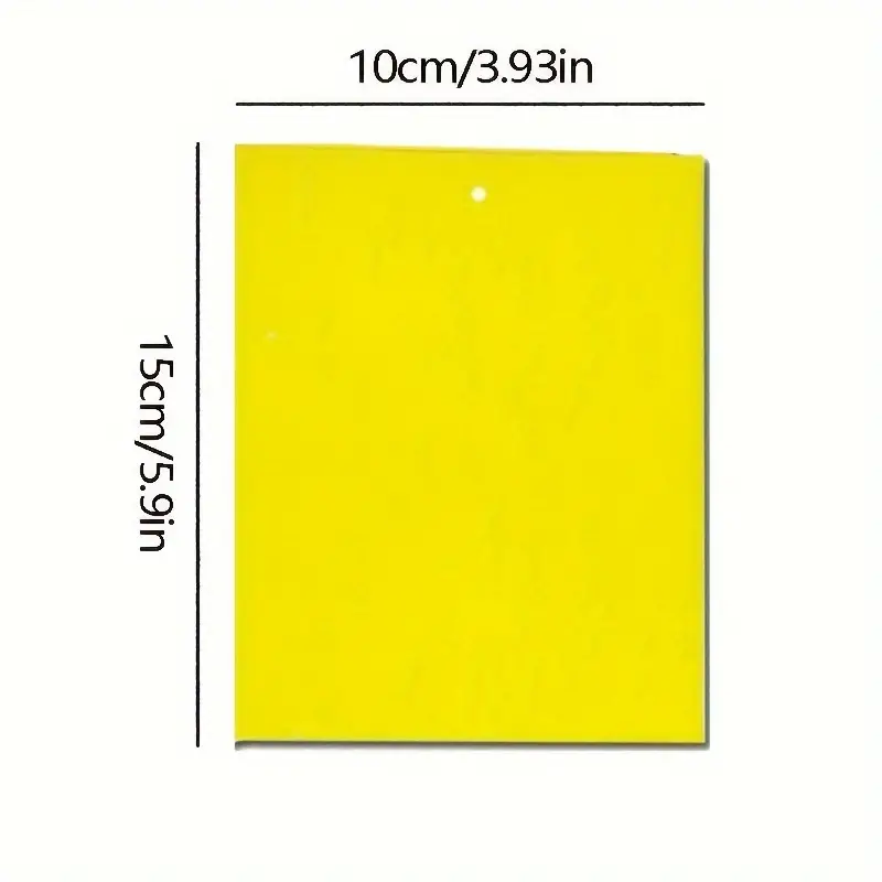 20pcs Strong Fruit Fly Traps Bugs Yellow Sticky Board Pest Control Insect Killer Two-sided Glue Paper Trap For Kill Pests