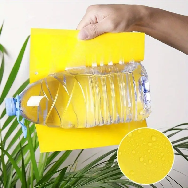 20pcs Strong Fruit Fly Traps Bugs Yellow Sticky Board Pest Control Insect Killer Two-sided Glue Paper Trap For Kill Pests