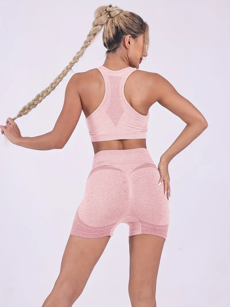 Elegant High-Waist Butt-Lifting Shorts: Flattering Fit, Suitable for Casual & Workout, Breathable, Comfortable Stretch, Easy Care
