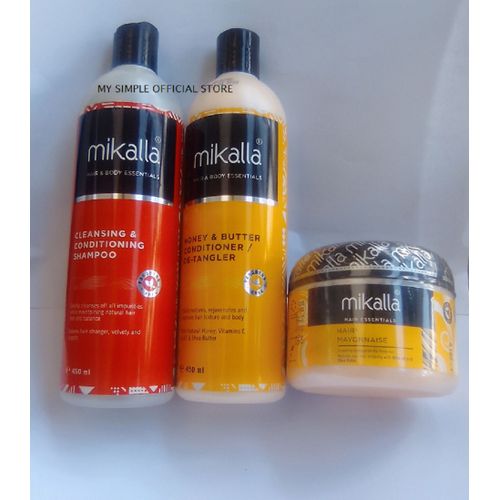 Mikalla Shampoo+ Conditioner+ Hair Mayonnaise
