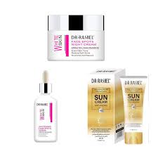 Dr. Rashel White Skin Fade Spots Serum, Night Cream & Sun Cream