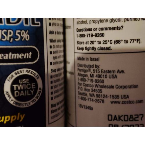 Kirkland Minoxidil 5% Extra Strength Hair Regrowth Treatment 6 Months