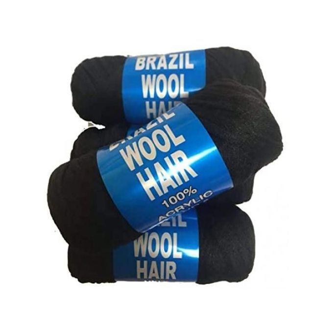 100% Brazilian Wool Hair Twist/Faux Locs 6pcs