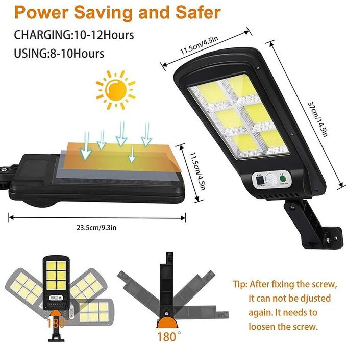 Solar Light 240 LED Solar Street Wall Light PIR Motion Sensor Waterproof Flood Lamp with Remote