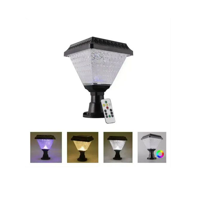 Solar LED Main Gate Light For Home Outdoor Garden Multicolor Lamp And Perimmeter Wall Lights