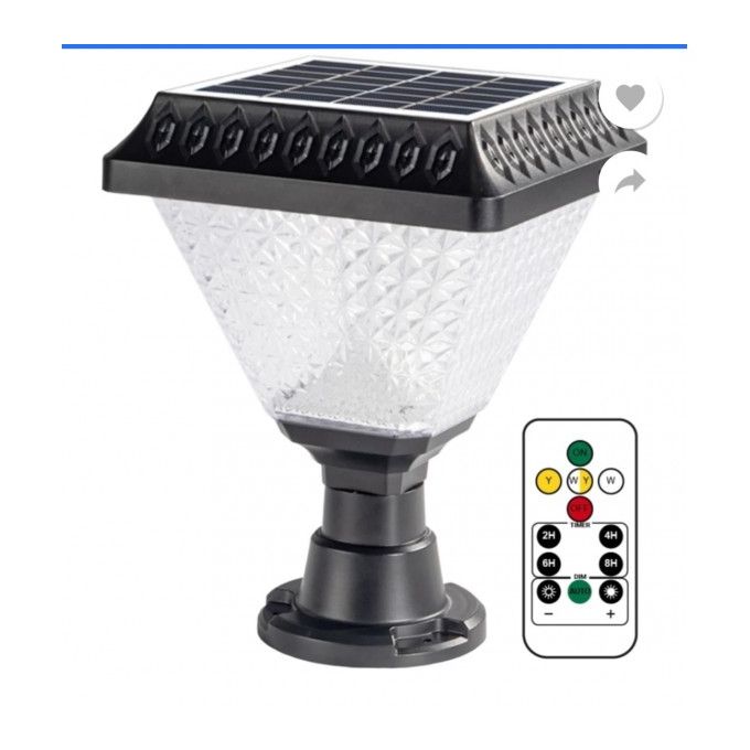 Solar LED Main Gate Light For Home Outdoor Garden Multicolor Lamp And Perimmeter Wall Lights