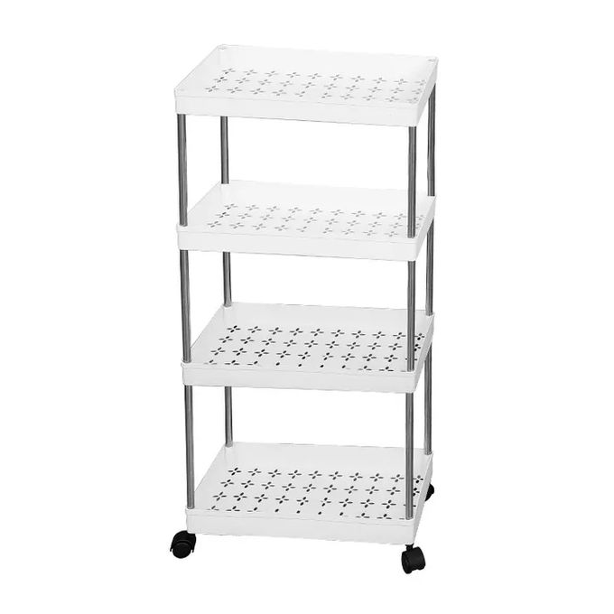 4-Layer Strong Storage Cart Utility Rolling Cart With Wheels