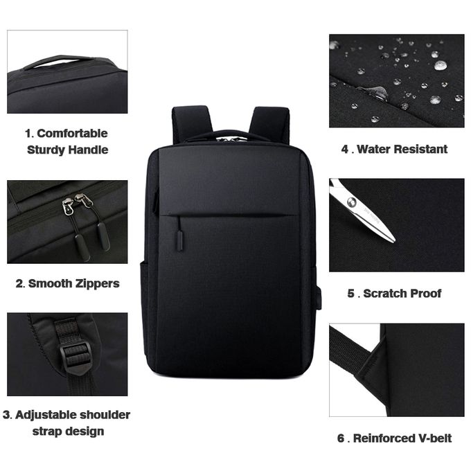 Fashion 16 Inch Laptop Backpack Bags With USB Waterproof