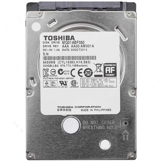 Toshiba 500GB Hard Disk Laptop Hard Drive