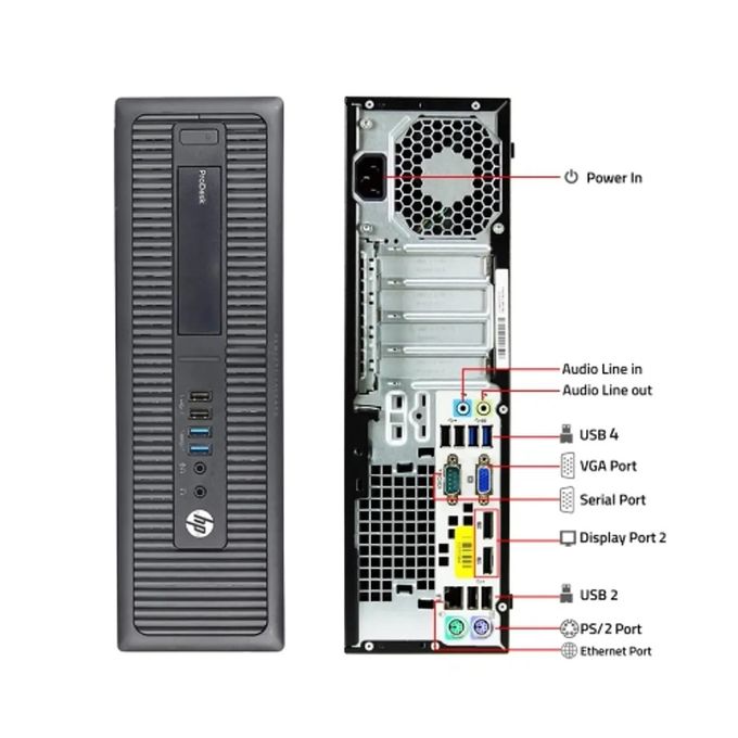HP Refurbished EliteDesk 800 G1 Core I3 8GB RAM 500GB HDD  2.4GHz SFF Desktop + 19" Monitor