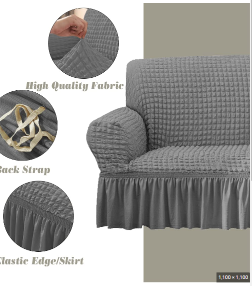 HOT KILIMALL SALES OFFER!!!! modern turkish gray strechable loose covers for 7 seater set 3:2:1:1 with confortable  high quality fabric  with three months warranty