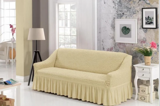 HOT KILLIMALL  SALES creamy white beautiful turkey stretcy loose covers with 3 months warranty, fit for all sizes of house sofa  furnitures  available for 7 seater: 3:2:1:1
