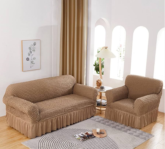 AMAZING DISCOUNTS!!! high quality brown loose covers suitable for a 7 seater set 3:2:1:1 with stretchable, durable fiber and 3 months warranty