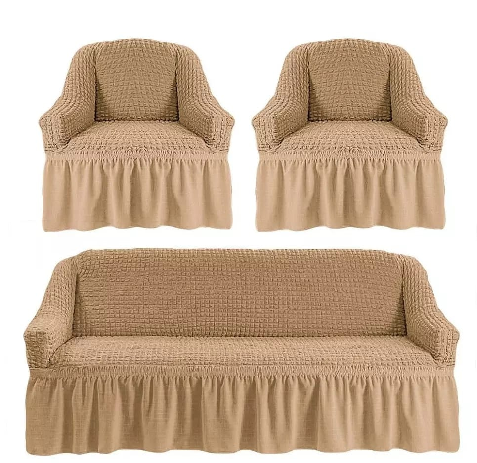 AMAZING DISCOUNTS!!! high quality brown loose covers suitable for a 7 seater set 3:2:1:1 with stretchable, durable fiber and 3 months warranty