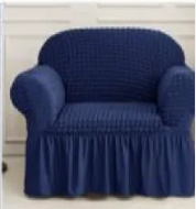 MEGA OFFER !!! modern turkish blue loose covers made with high quality linen to provide service for long  available for 3:1:1 seater at discounted price with warranty