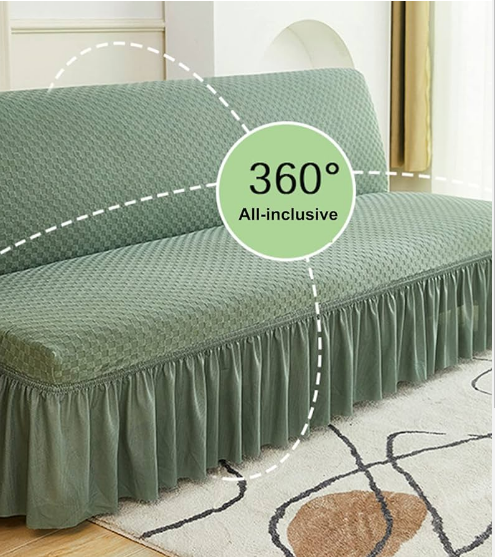 Big discounts on modern turkish  high quality green loose covers made for 7 seater sofa (ie) 3:2:1:1 with warranty