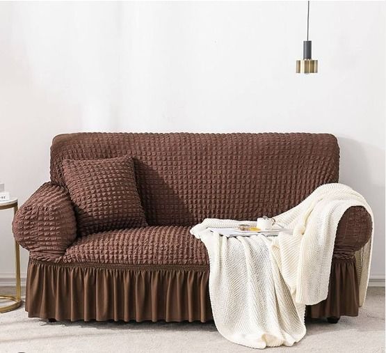 MEGA OFFER !!! modern turkish blue loose covers made with high quality linen to provide service for long  available for 3:1:1 seater at discounted price with warranty
