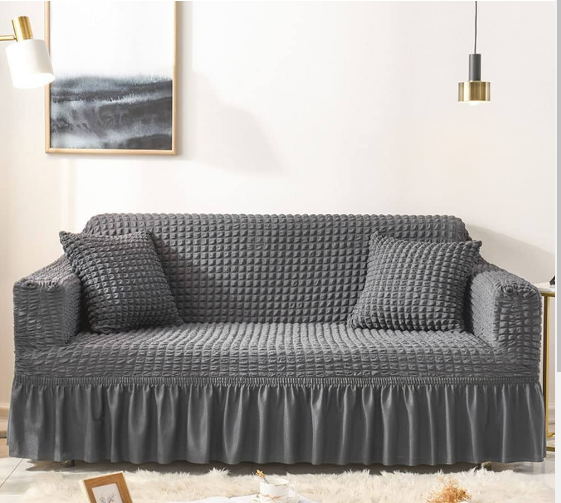 MEGA OFFER !!! modern turkish blue loose covers made with high quality linen to provide service for long  available for 3:1:1 seater at discounted price with warranty