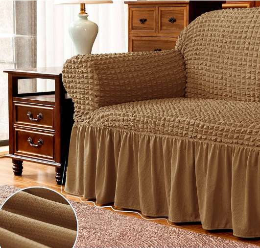 MEGA OFFER !!! modern turkish blue loose covers made with high quality linen to provide service for long  available for 3:1:1 seater at discounted price with warranty