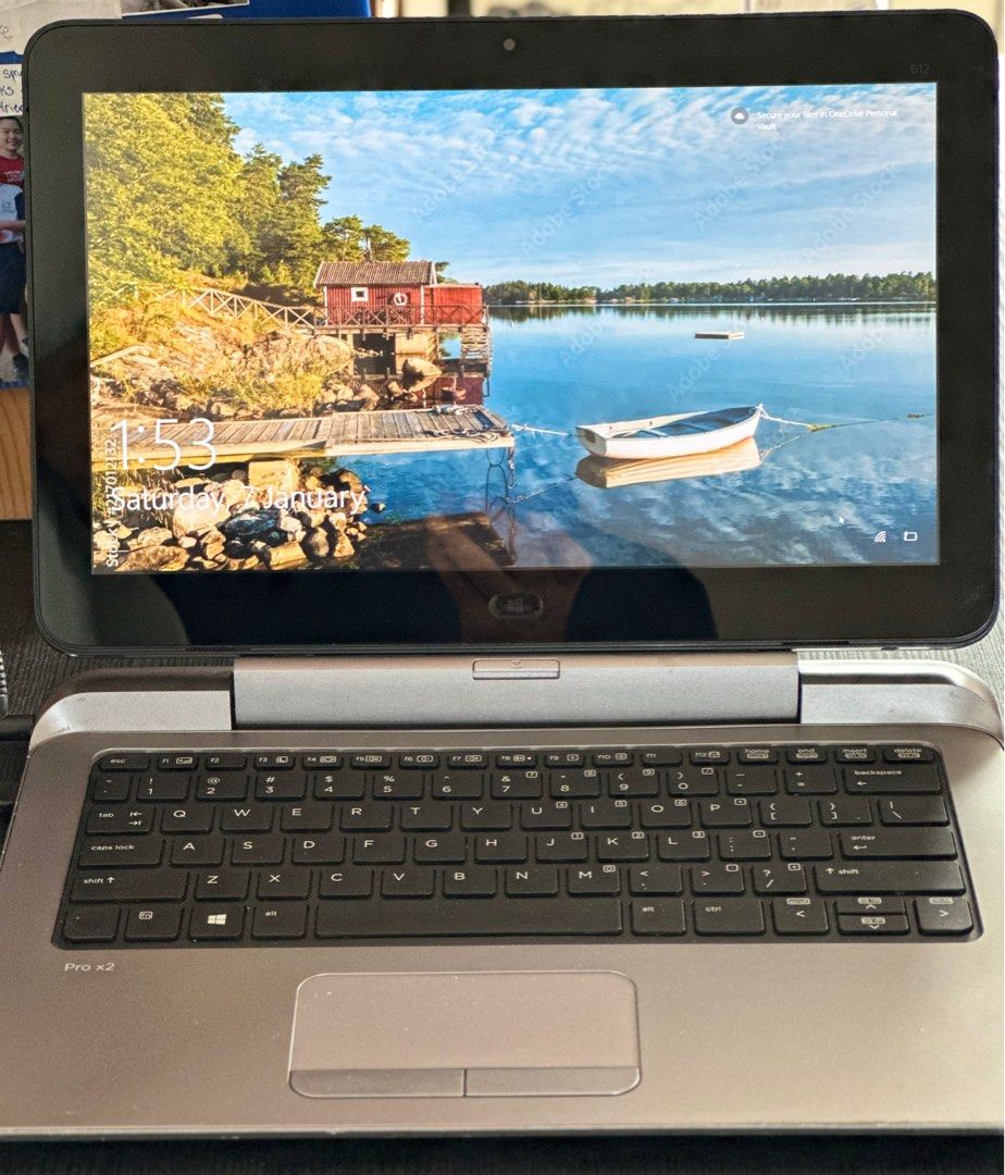 Touchscreen Refurbished hp Laptop Hp Pro X2 612 G1 2 in 1 Core i3 4th Gen 4gb 256gb 12.5" backlight Keyboard Windows 10 Notebook Black Refurbished Hp Laptop Computer