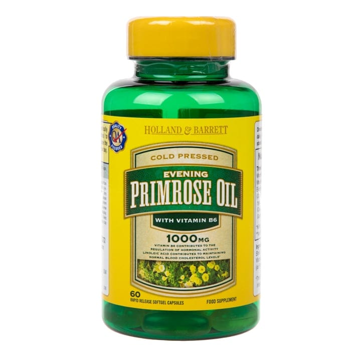 H&B EVENING PRIMROSE OIL WITH VITAMIN B6 60 RAPID RELEASE CAPSULES