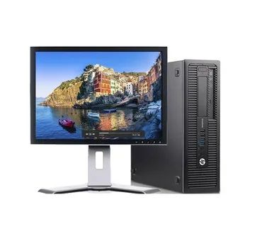 Complete Set with mouse and keyboard } Refurbished HP ProDesk 600 G1 INTEL CORE I5-4GB RAM, 500GB HDD-3.0GHz Desktop computer + 19" Monitor-Black