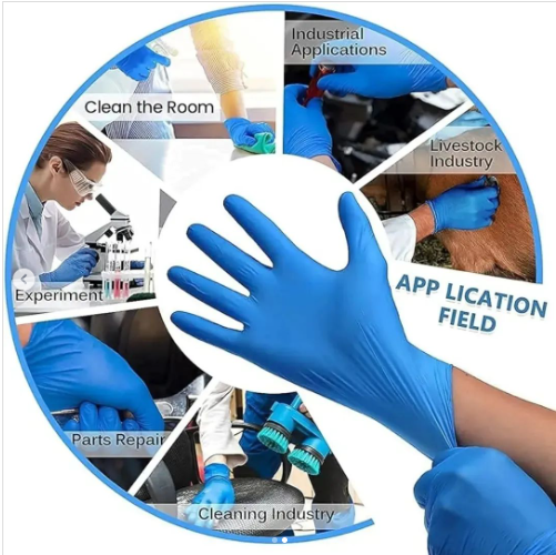 Nitrile powder free gloves,  For Foodhandling, spa and cosmetic use,industrial and medical use a pack of 100pcs