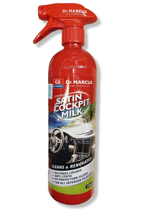 Dr. Marcus Satin Cockpit Milk + All Textile Cleaner - Interior Dashboard Cleaner Polish & Shine