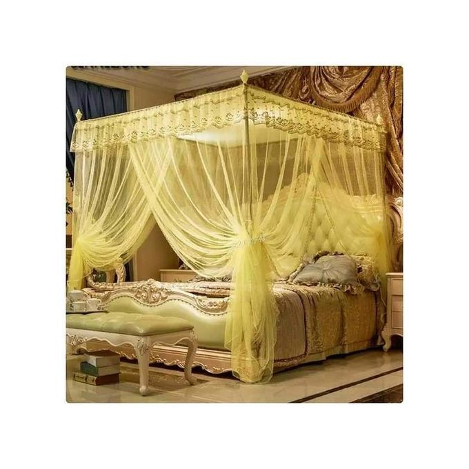 4 Stands Mosquito Repellent Tent Bedding Accessories Canopy Bed Curtain Full Bed Princess Bedroom Decoration