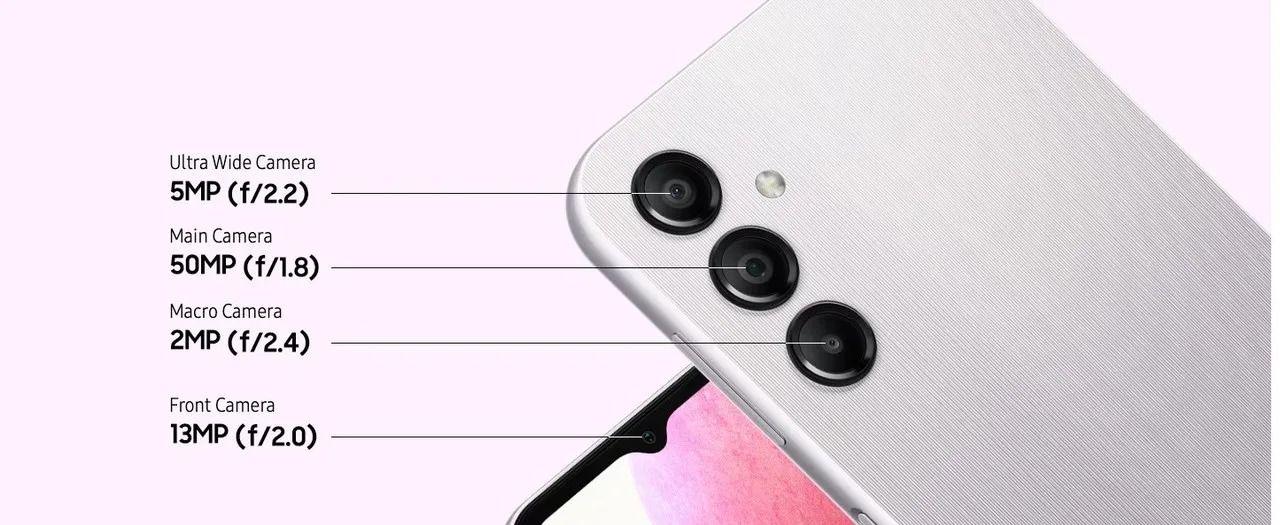 Samsung Galaxy A04S 6.5" HD 90Hz 128GB ROM 4GB RAM 50MP Triple Camera 5000mAh Android 12 Dual SIM Smart Phones