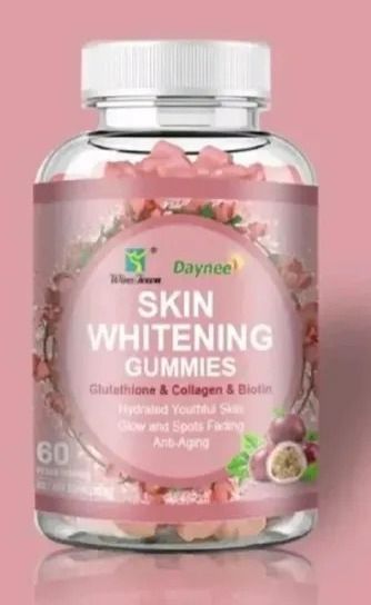 Skin lightening and brightening gummies 60pcs Skin Lightening and Brightening Vitamin Glutathione and Collagen Knuckles soft gel gummies Dark Spot Remover