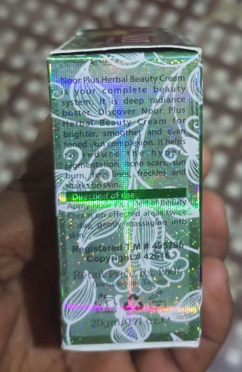 Noor Herbal Beauty Cream 7 day challenge Avocado and Aloe vera Noor plus beauty cream