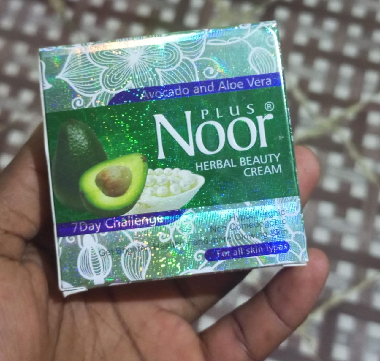 Noor Herbal Beauty Cream 7 day challenge Avocado and Aloe vera Noor plus beauty cream