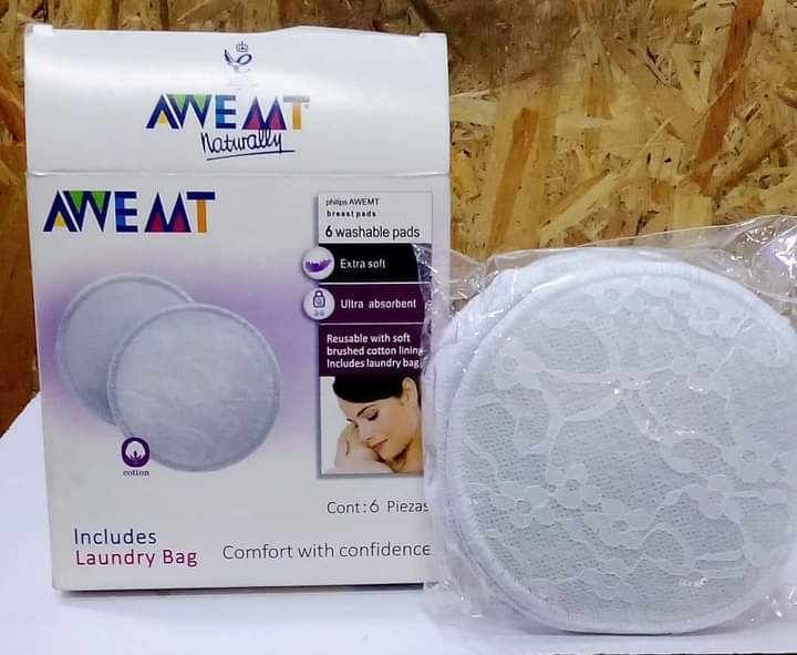 Washable pads washable,Reusable Breast Pads with Laundry Bag 6pcs pads