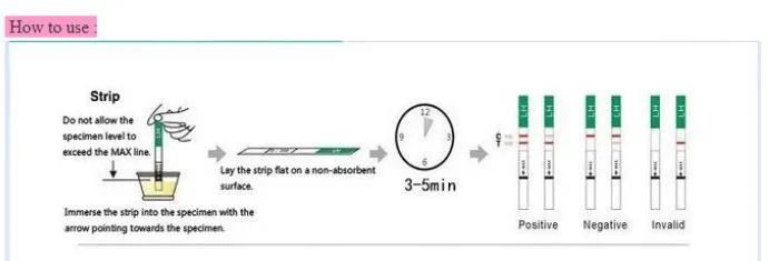 5pcs 99% Accurate Urine Pregnancy Test Strips HCG rapid pregnancy test kits