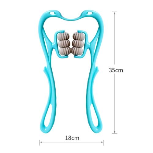 Neck Massager Roller for Targeted Neck Pain Relief - Handheld Massager with 6 Balls for Deep Tissue Massage in Neck, Back, and Shoulders