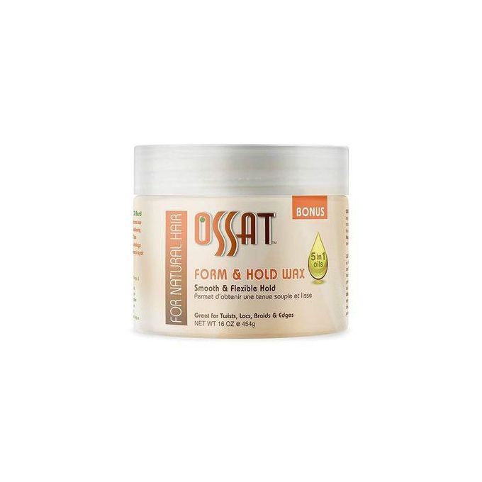 Ossat Naturals 454g Form & Hold Wax For Natural Hair