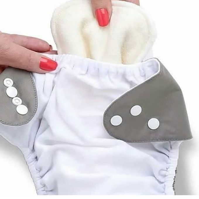Fashion 1PC Printed Unisex Washable Cloth Diapers+3Inserts