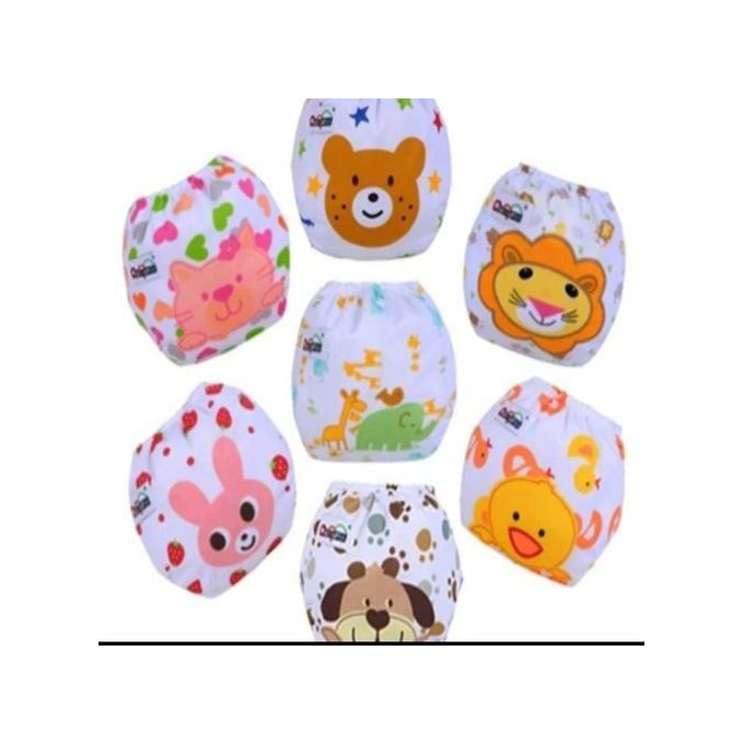 Fashion 1PC Printed Unisex Washable Cloth Diapers+3Inserts