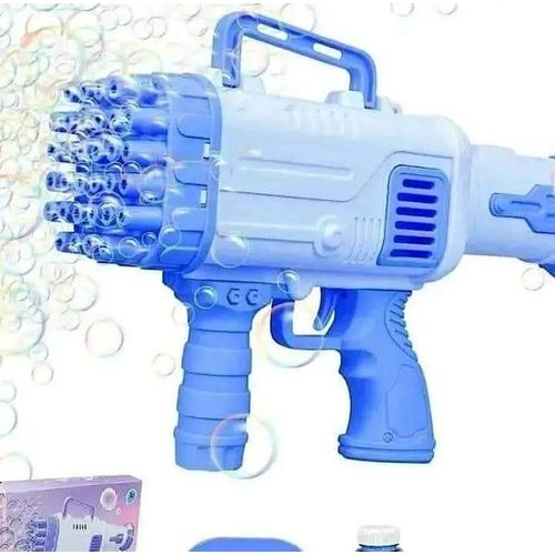 Bubble Toy Machine Gun For All Kids/ Party Bubble Gun..The 32 hole gattling bubble machine gun is Unisex and suitable for 1 year Compact structure,  easy to use Stimulate active games and develop hand