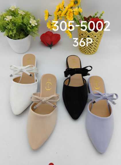women flat breathable comfortable ladies half closed pointed toe dolly shoes for women and girls