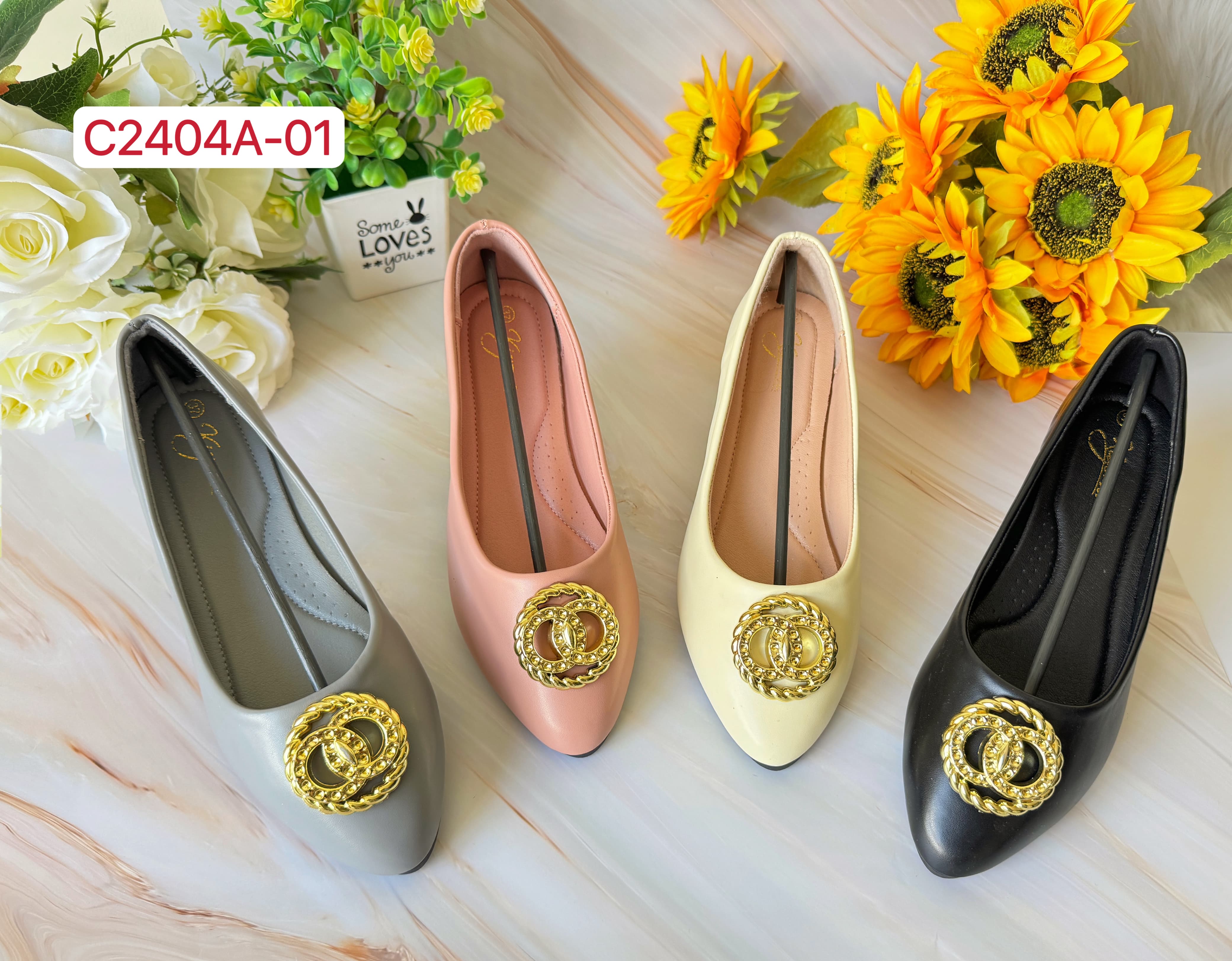women flat breathable comfortable ladies closed dolly shoes for women and girls