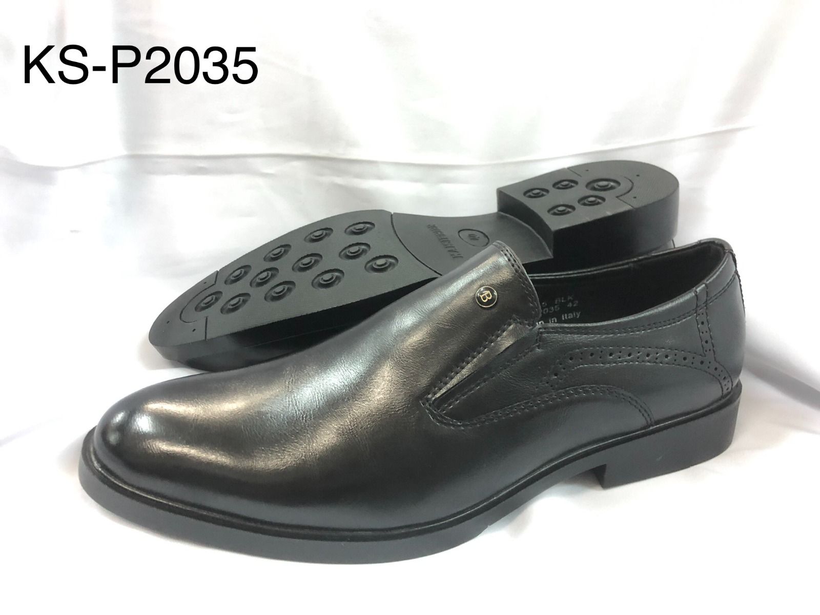 Men Casual Official Formal Business Shoes Normal Fitting Rubber Sole PU Leather Sizes 40-45 Slip On Shoes Generic All Weather Shoes Colour Black Anti Slip Design
