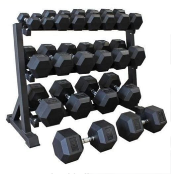 HEXAGON DUMBBELLS Noise reduction and anti-roll technology dumbells ,Rubber coated dumbells sold per single hand,multiple kindly buy 2,dumbells clearance offer for arms and cubes dumbells