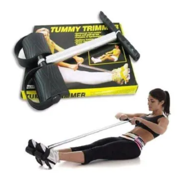 Annivesary offer Tummy Trimmer: Training Spring Exerciser Double Spring Tummy Sit up Exercise Workout Gym, flat tummy and abs