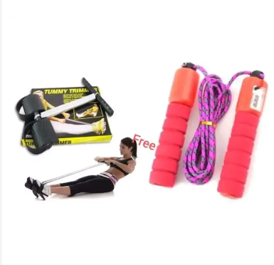 Tummy Trimmer Quality Portable Trimmer+skipping Rope  with digital counter