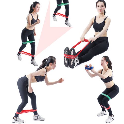 5 piaces Resistance Band Yoga Exercise Gym Fitness Heavy Duty Latex Stretching Loop Belt Elastic Band Workout Strength Pilates