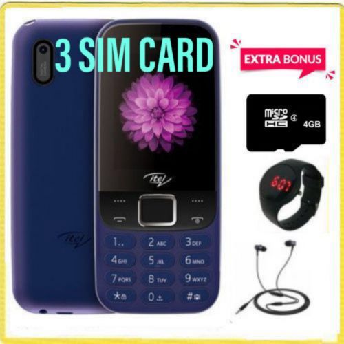 Itel Phone With 3 Sim Card 5081-KABAMBE PHONE " Button Phone,(1200mAh) - + GIFTS