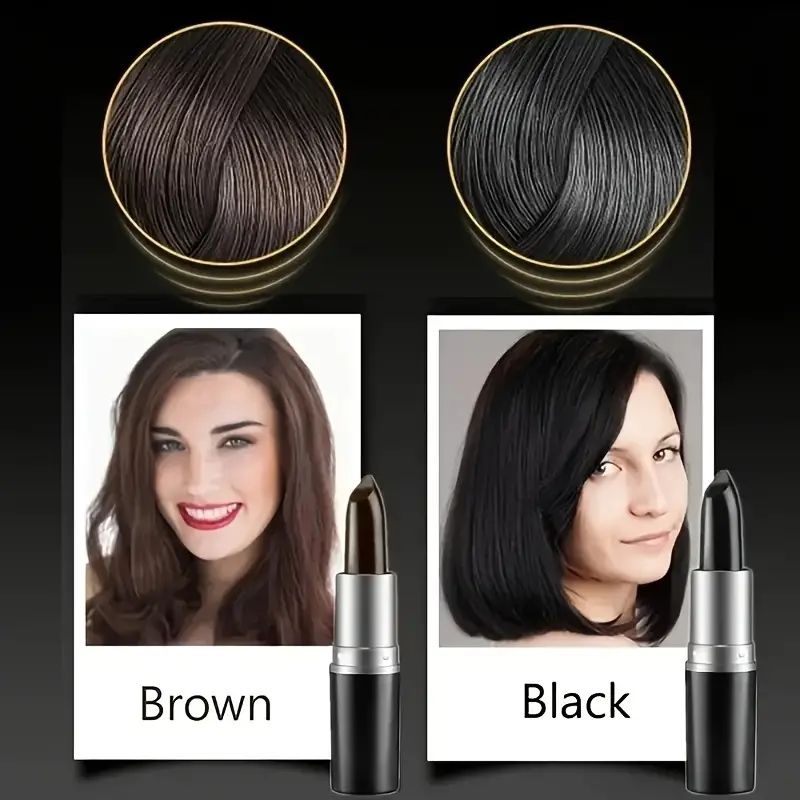 Disposable Hair Color Pen - Fast And Lasting Temporary Hair Dye For White Hair - Mascara Style Stick Chalk
