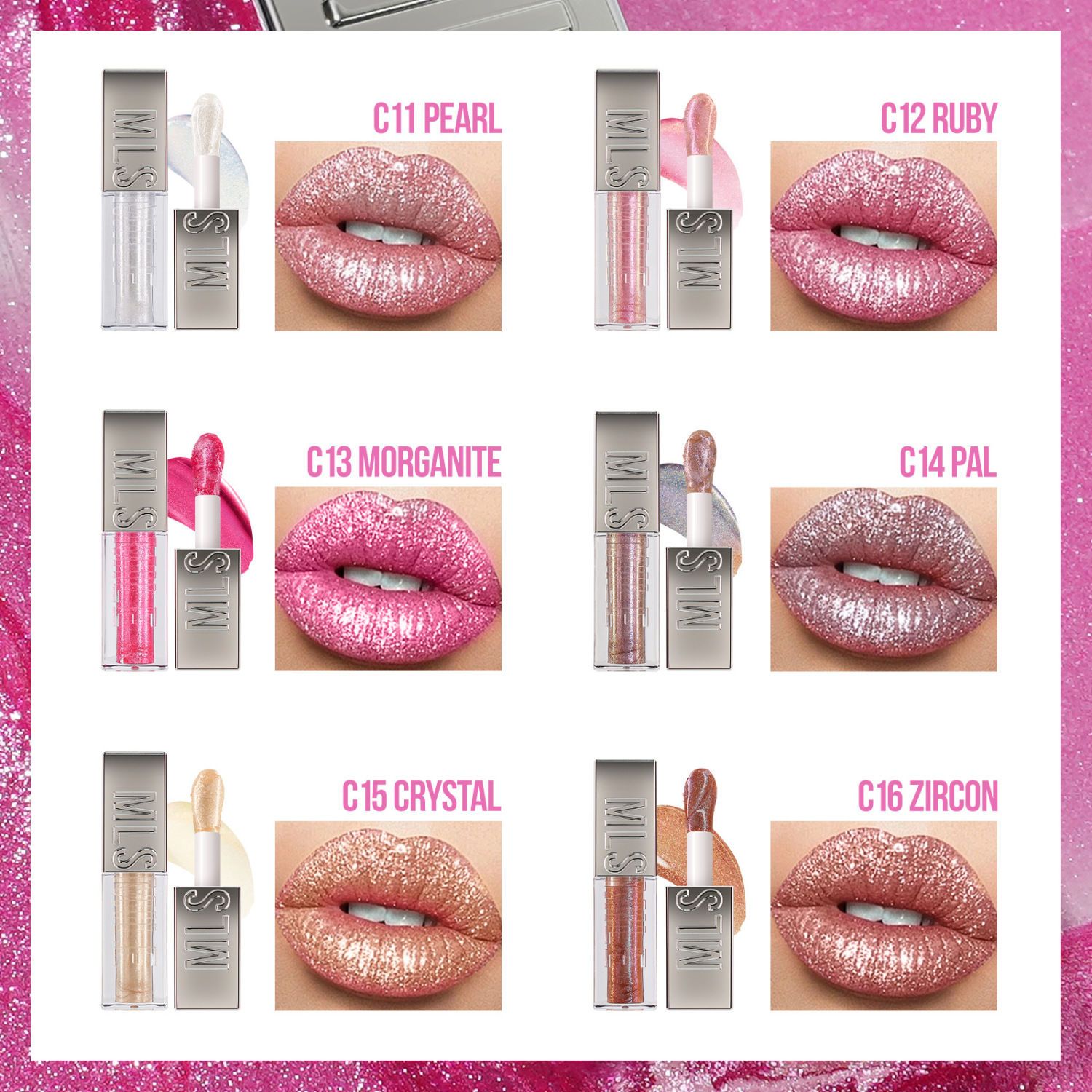 Lip Gloss Shimmery Glosses for Women and Girls Long Lasting C11 net：3.5g view 2